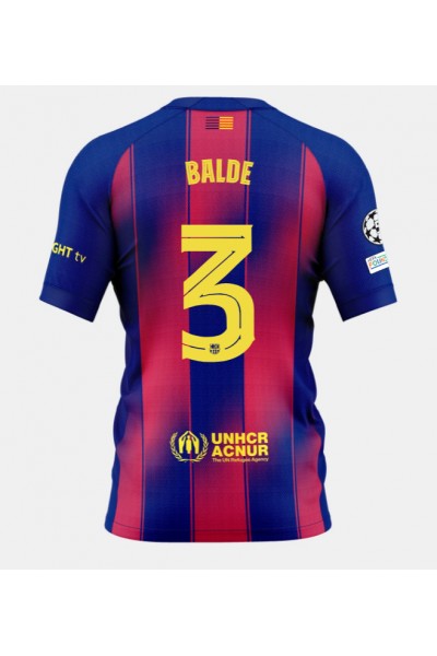 Barcelona Alejandro Balde #3 Jalkapallovaatteet Kotipaita 2025-26 Lyhythihainen Barcelona Alejandro Balde #3 Jalkapallovaatteet Kotipaita 2025-26 Lyhythihainen